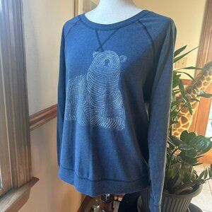 Old Navy Polar Bear Sweatshirt, Womens L, Blue